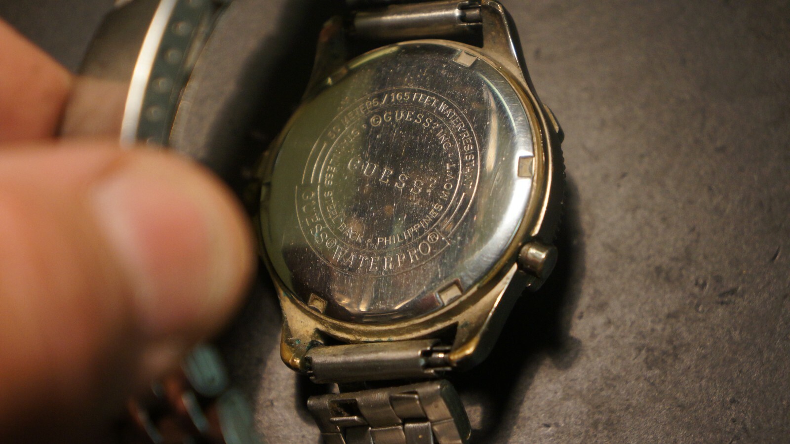 Guess Waterpro Wrist Watch 50 Meters 165 Feet SS Steel PHILLIPINES MVMT