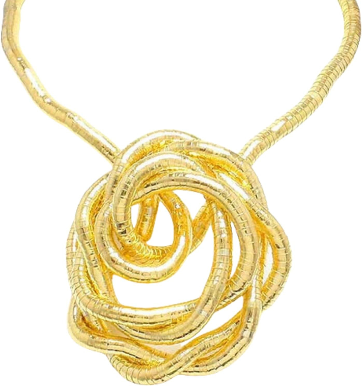 Bendable Snake Necklace for Women Punk Flexible Twisty Multi-Purpose Necklace Co