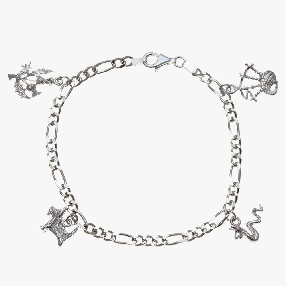 NWOT Alexander Castle Sterling Silver Scottish Charm Bracelet 🏰