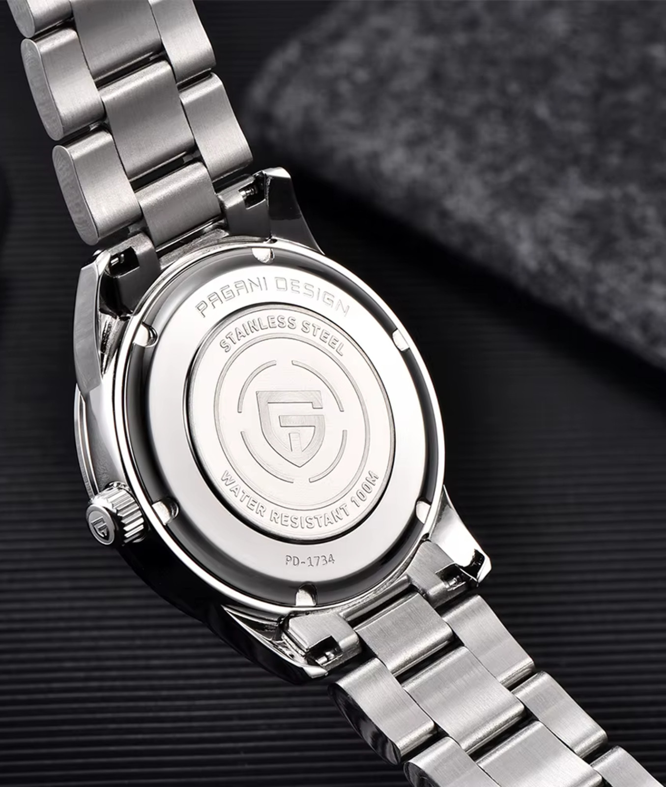 Pagani Design 1734 40mm Luxurious Dress Meteorite Dial Sapphire 10ATM Seiko VH31
