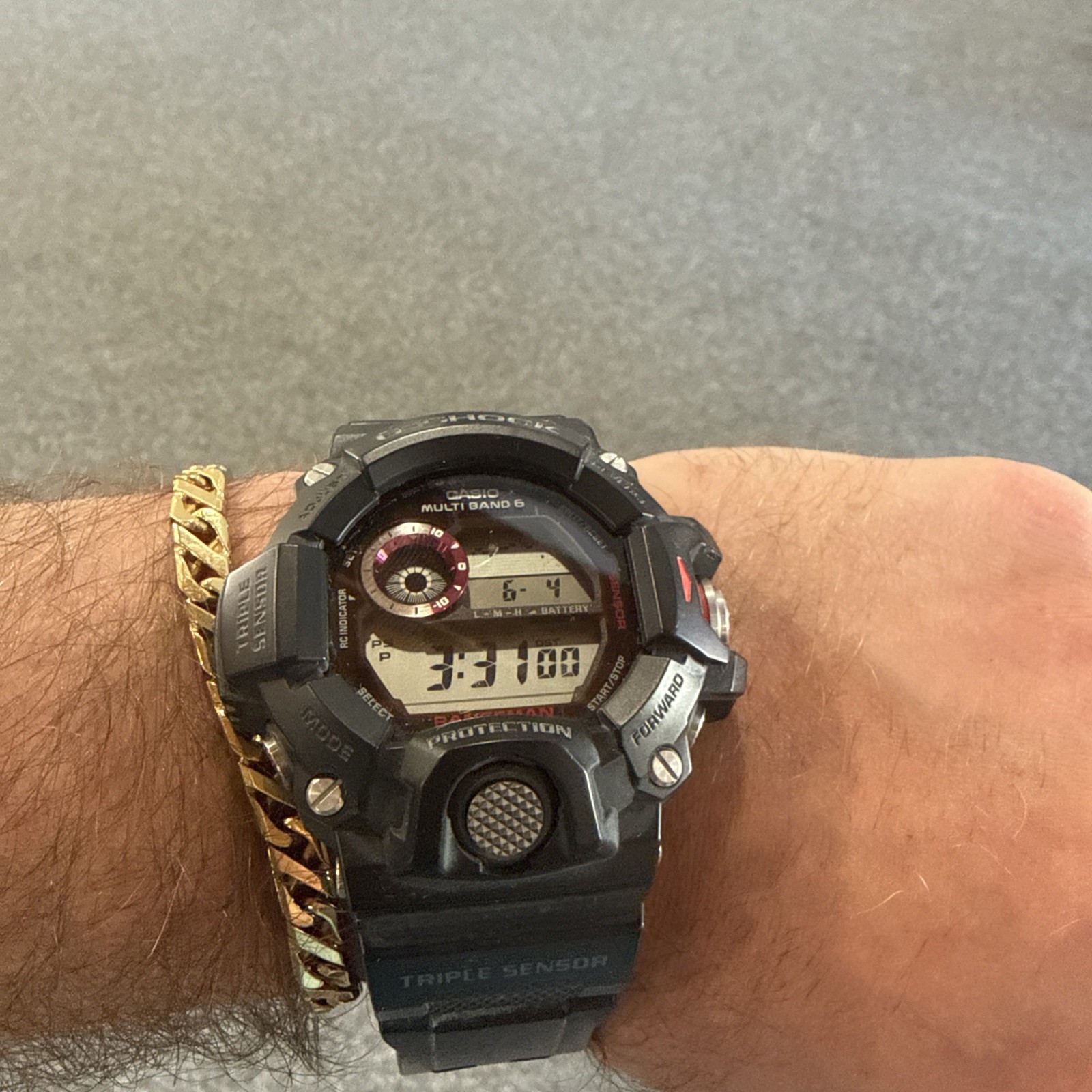 Casio G-SHOCK Master of G RANGEMAN GW-9400J-1JF Triple Sensor ver.3 Used