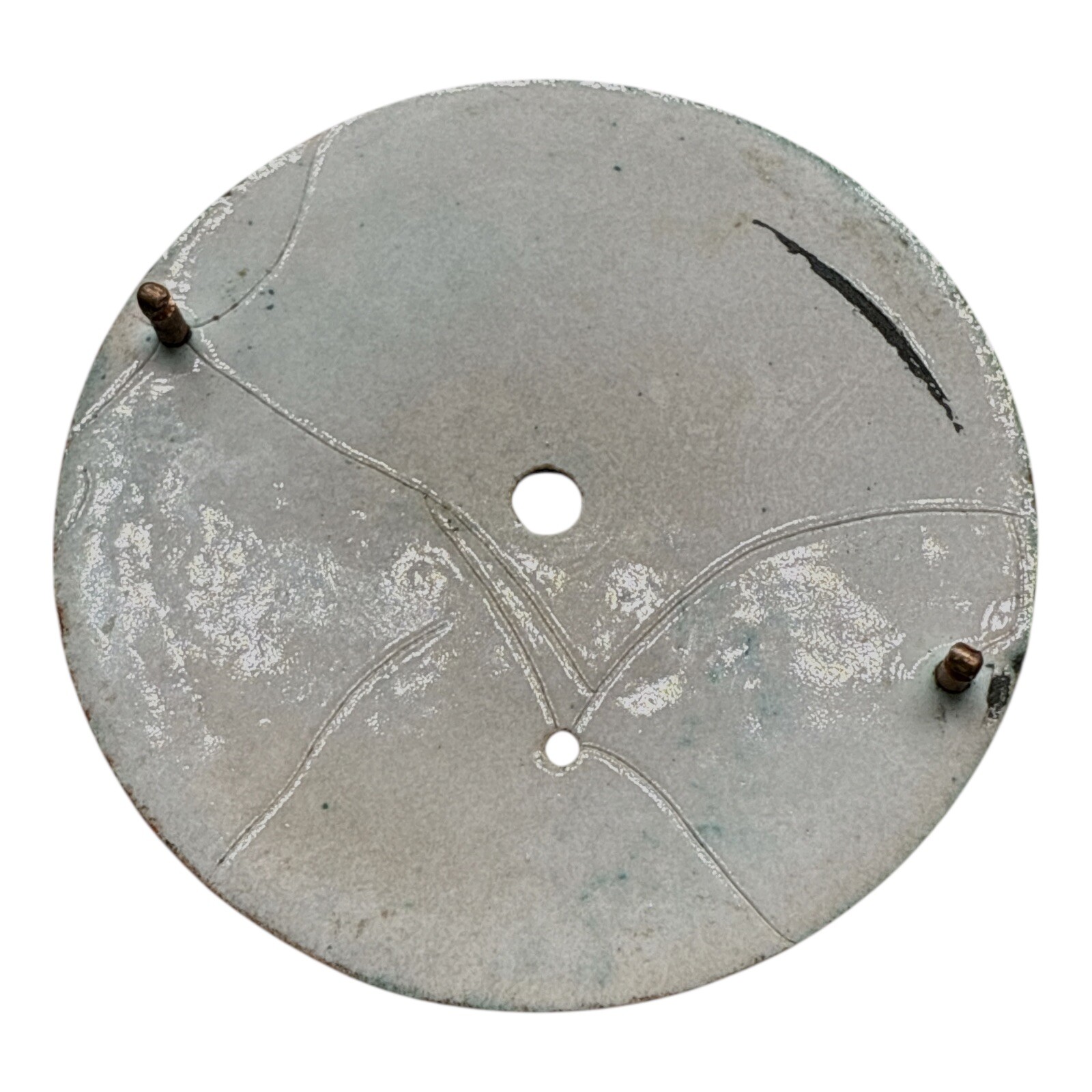 Blank Pocket Watch Dial 8s 35.4 mm Roman Seconds 8.4 VTG NN9 Read!