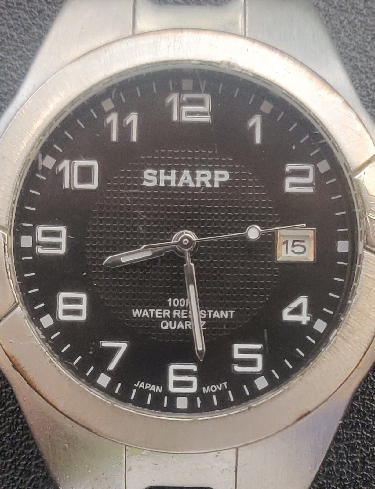 Sharp SHP2099 Silver Tone Seiko Instruments Inc. PC21A Quartz Movement No Band