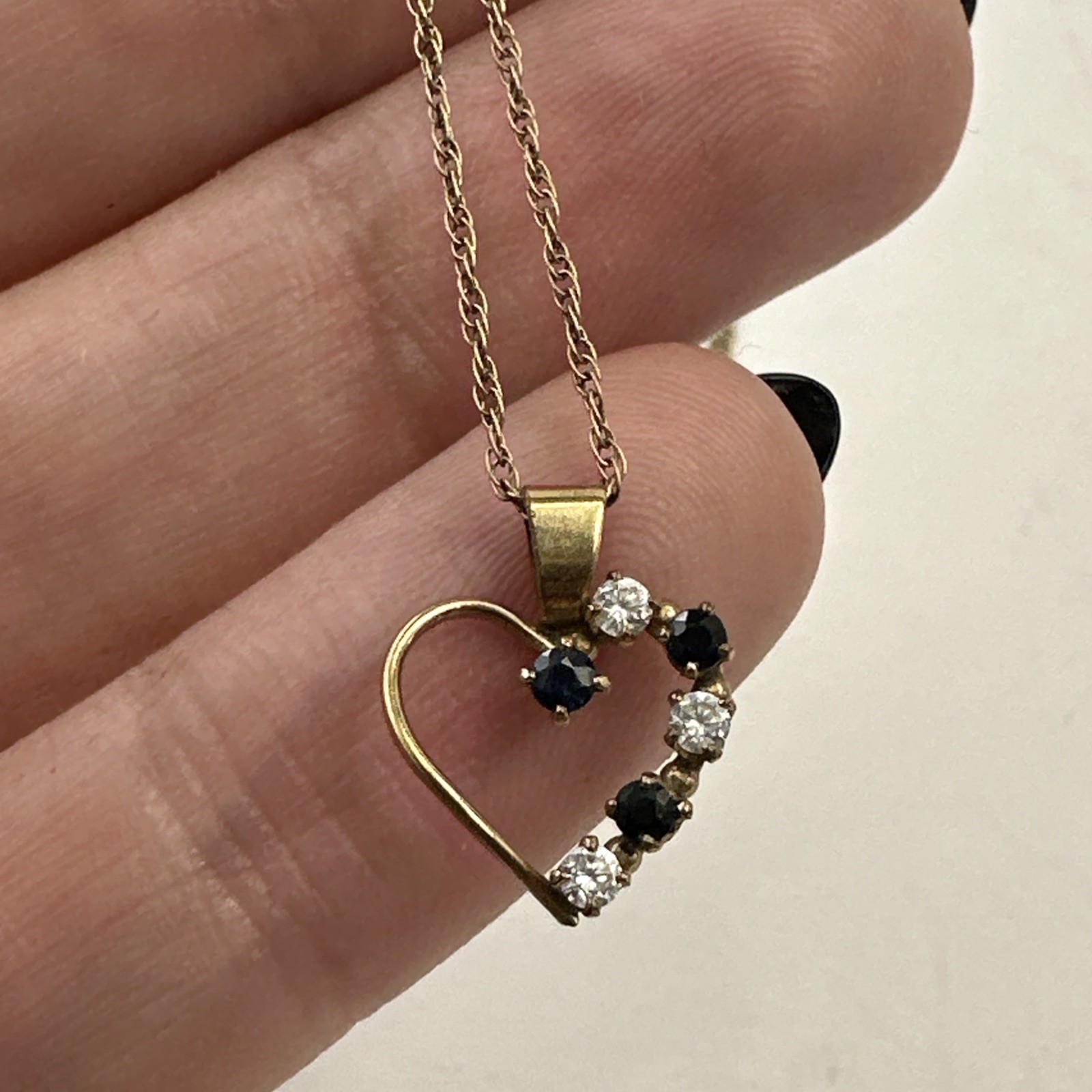 14K GF PPC Princes Pride Creations Gold-filled Heart Pendant Necklace 18”