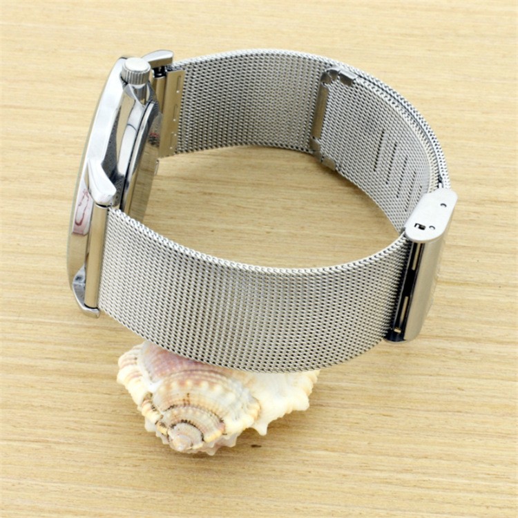 0.4mm line Ultra-Thin Stainless Steel Mesh Watch Band 8-24mm Milanese Mesh Strap