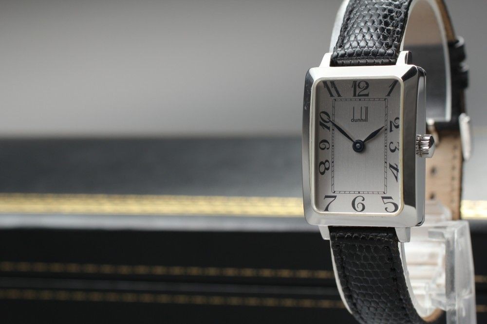 Working item Dunhill Centenary Curvex silver silver bracelet with original box m