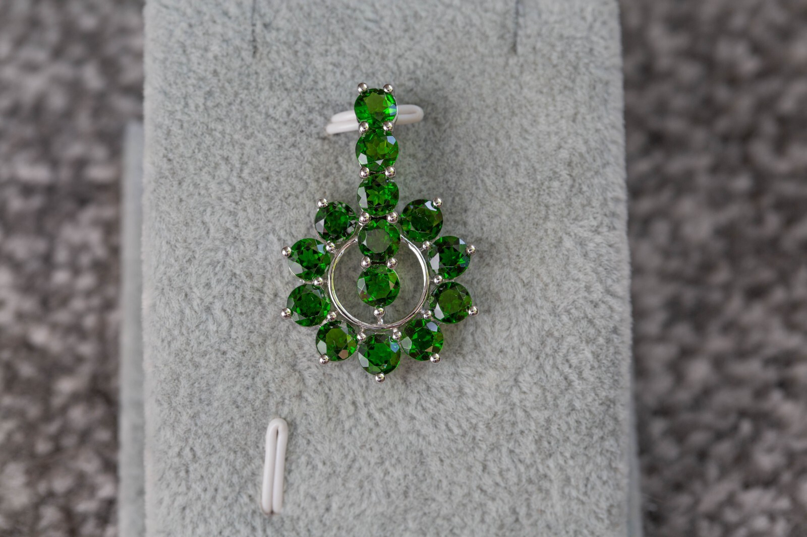 Chrome Diopside Sterling Silver Pendant only