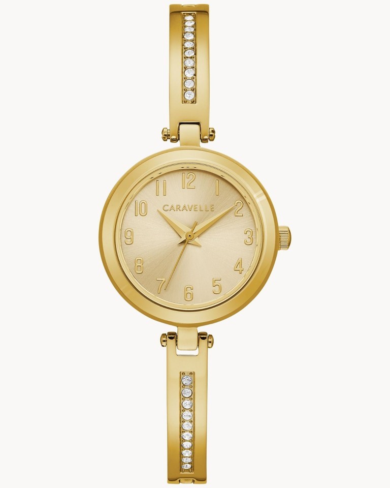 Caravelle by Bulova Women’s Gold-Tone Quartz Watch ONLY 26MM 44X100