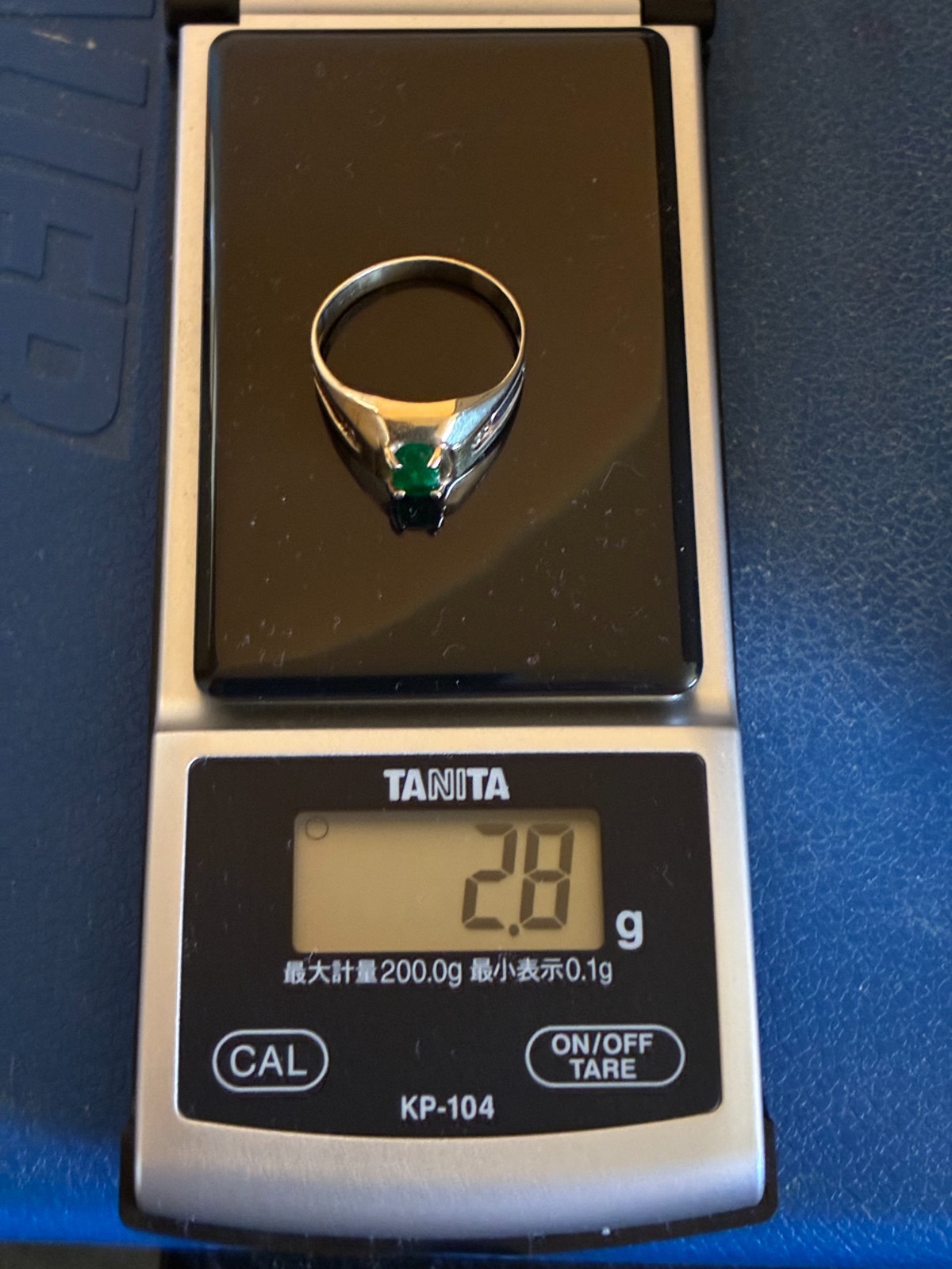 14 karat gold men ring Natural EMERALD (COLUMBIA) .93 CARAT by Jose Andre Melero