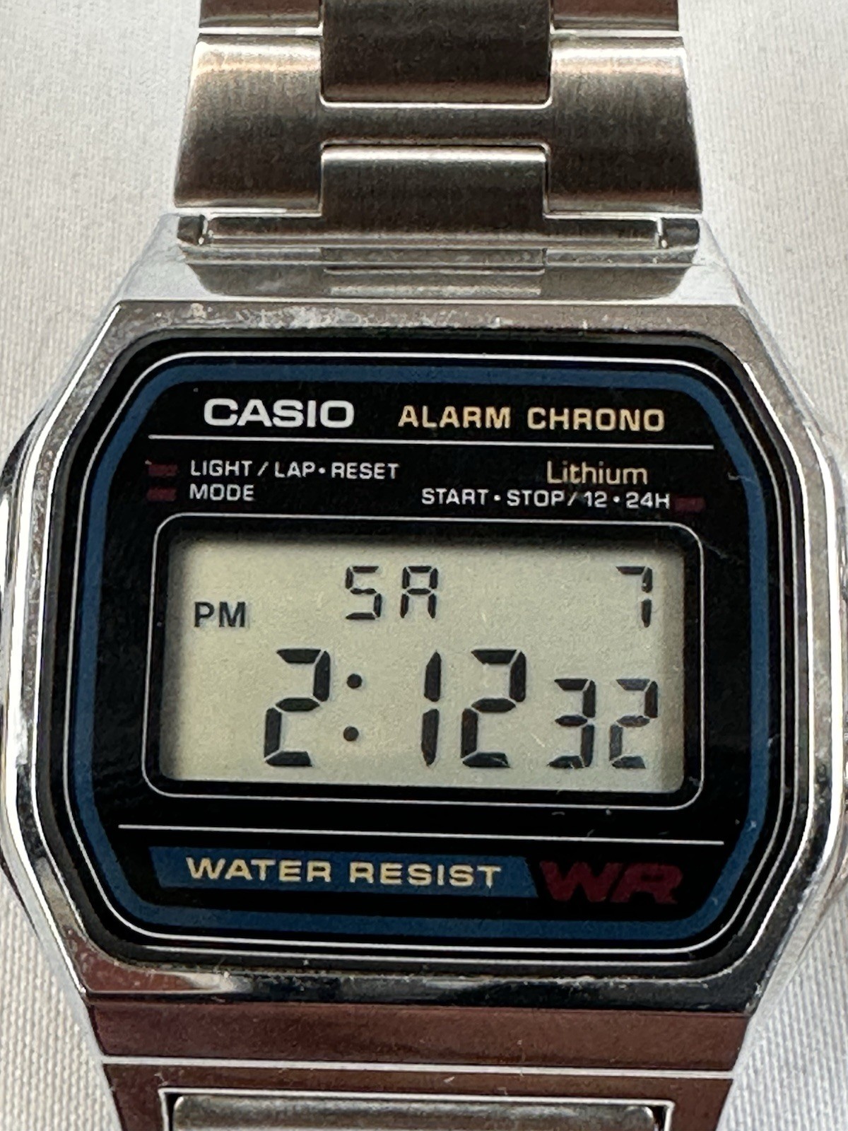 2 Casio Men’s Retro Digital Watch Water Resistant Alarm Chrono A158WE & A158W SS