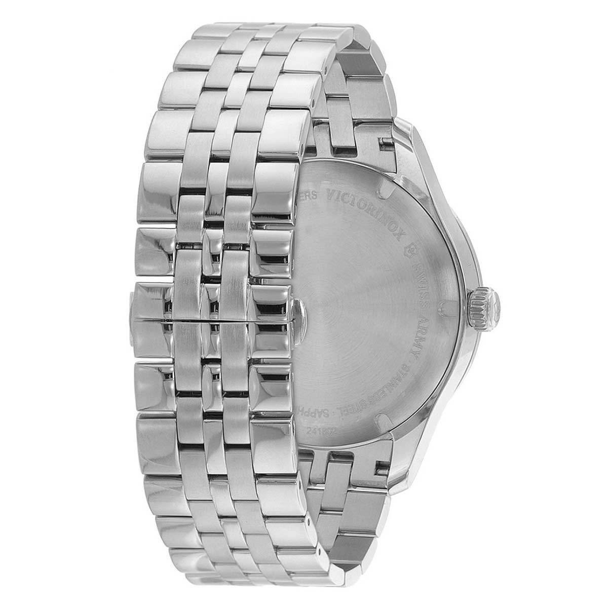 Victorinox Swiss Army 241822 Men’s Alliance Silver Quartz Watch 40mm MSRP $515