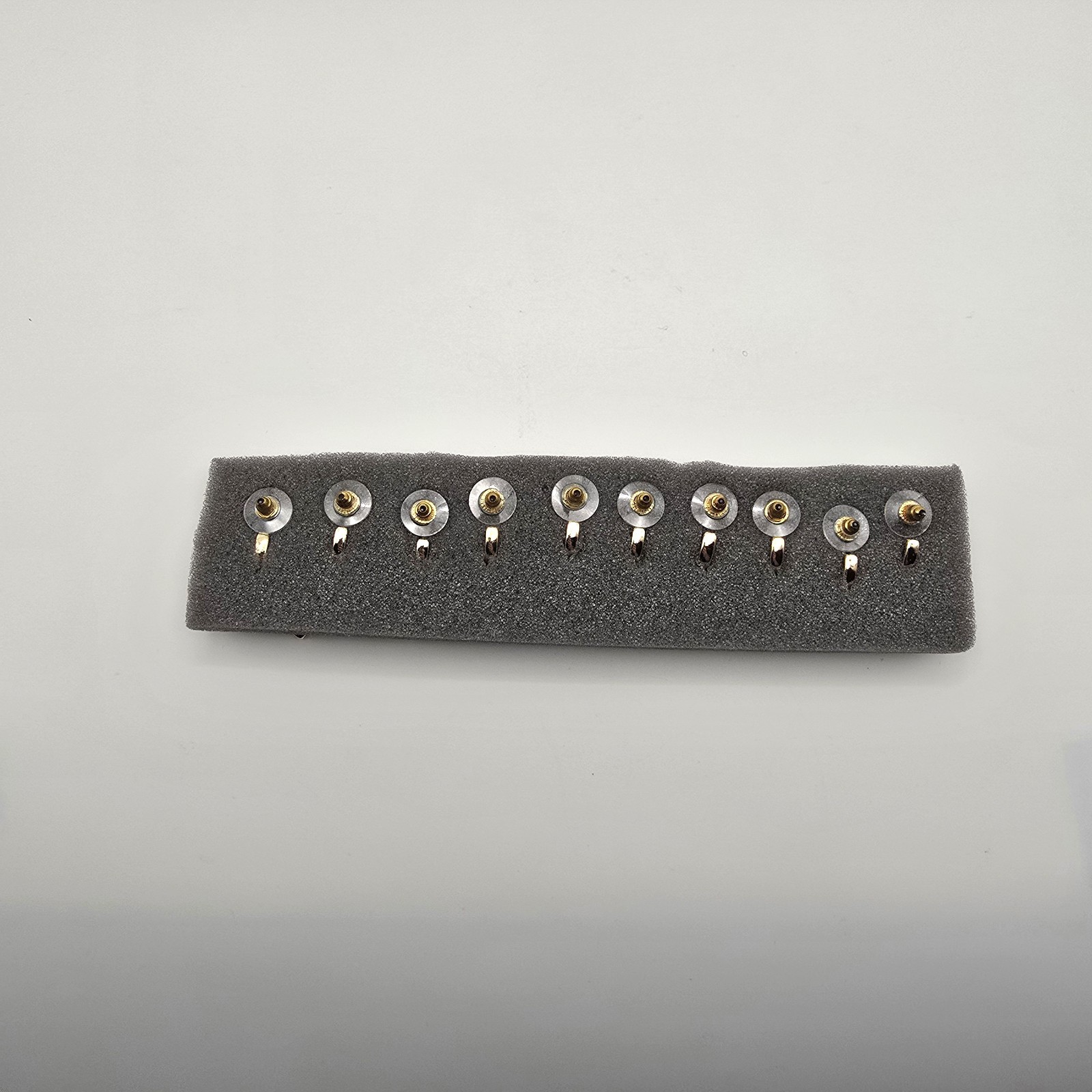 Diamonique Interchangeable Hoop Earrings Set 5 Pairs Charms Boxed Gold -3454