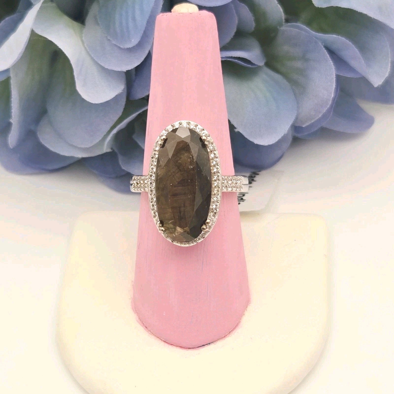 Chuck Clemency GEM TREASURES Sable Sapphire Ring LARGE Designer Evine ShopHQ 925