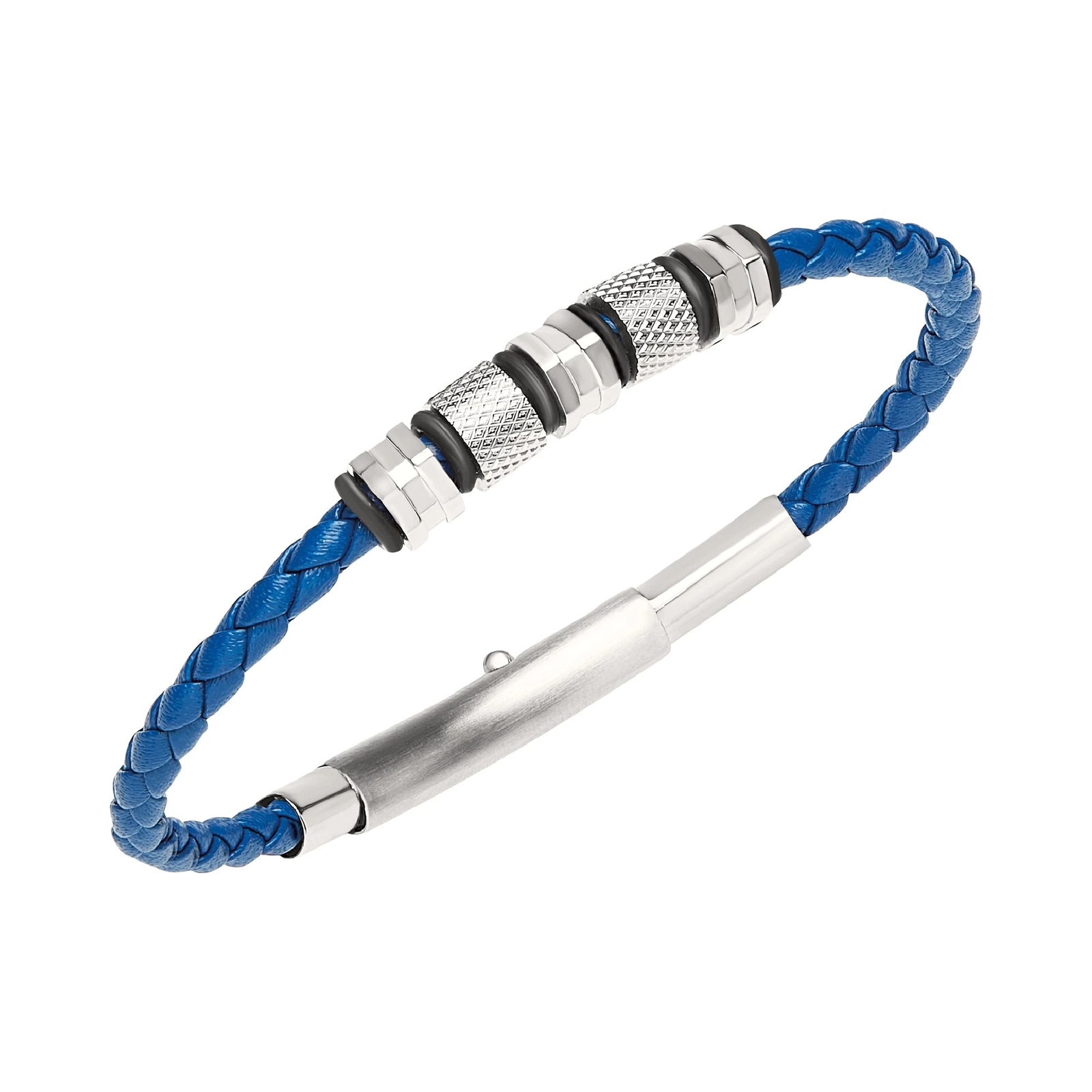BREIL Mens Bracelet BRIDGE TJ3372 Leather Blue