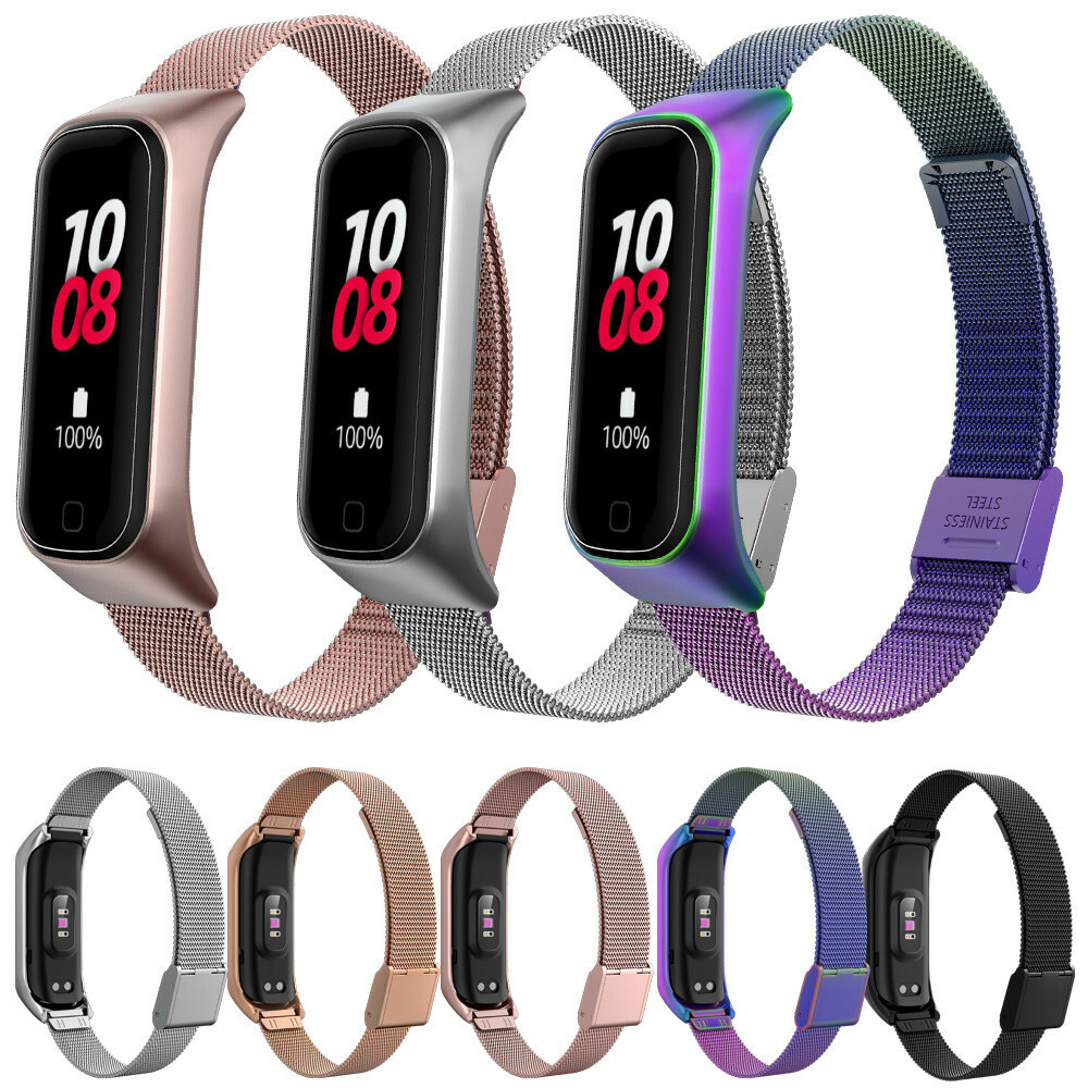 Metal Stainless Steel Band Buckle Wrist Strap for Samsung Galaxy Fit 2 Bracelet