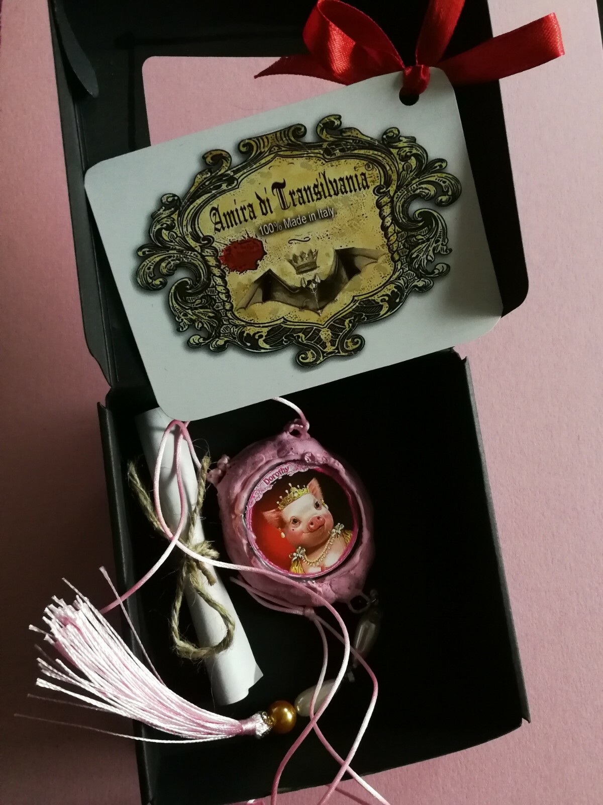 pig jewelry necklace talisman medallion pendant amulet charm personalized gift