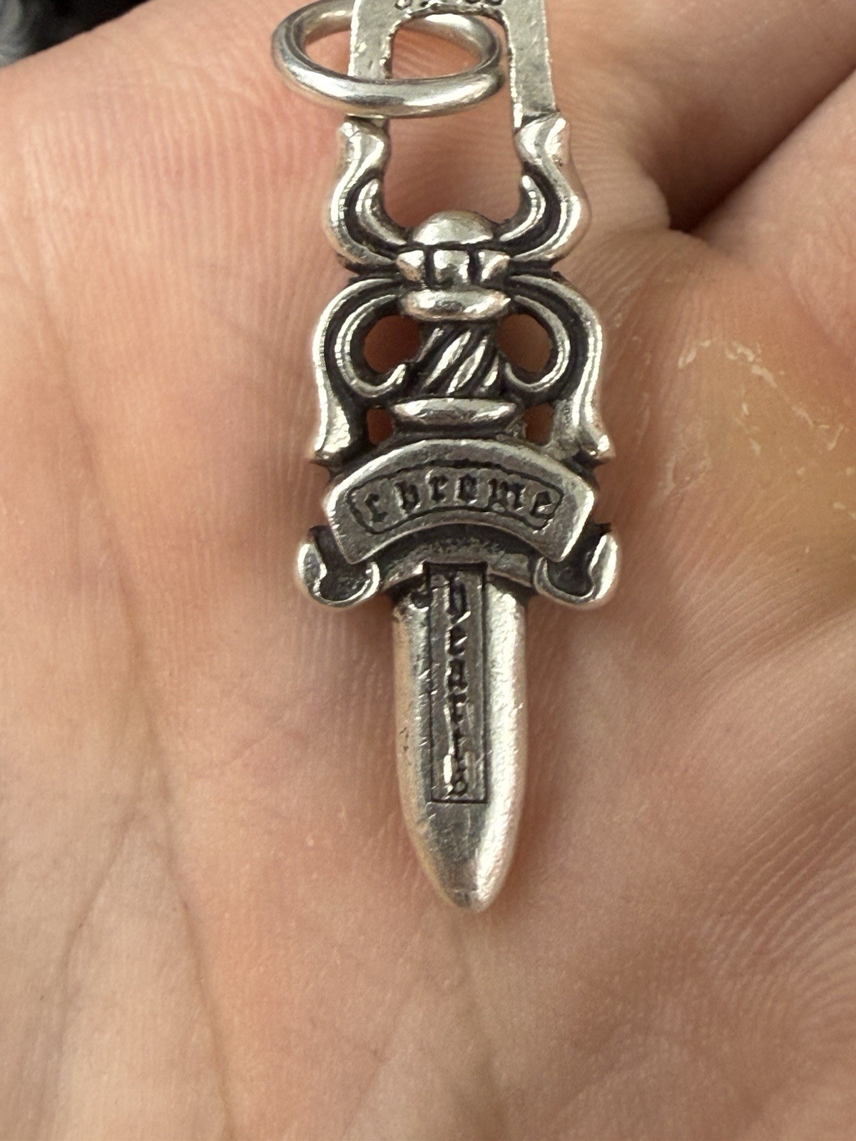 Chrome Hearts Dagger Zipper Pendant Charm w/ Bale (SHIPS FAST) 100% Authentic!