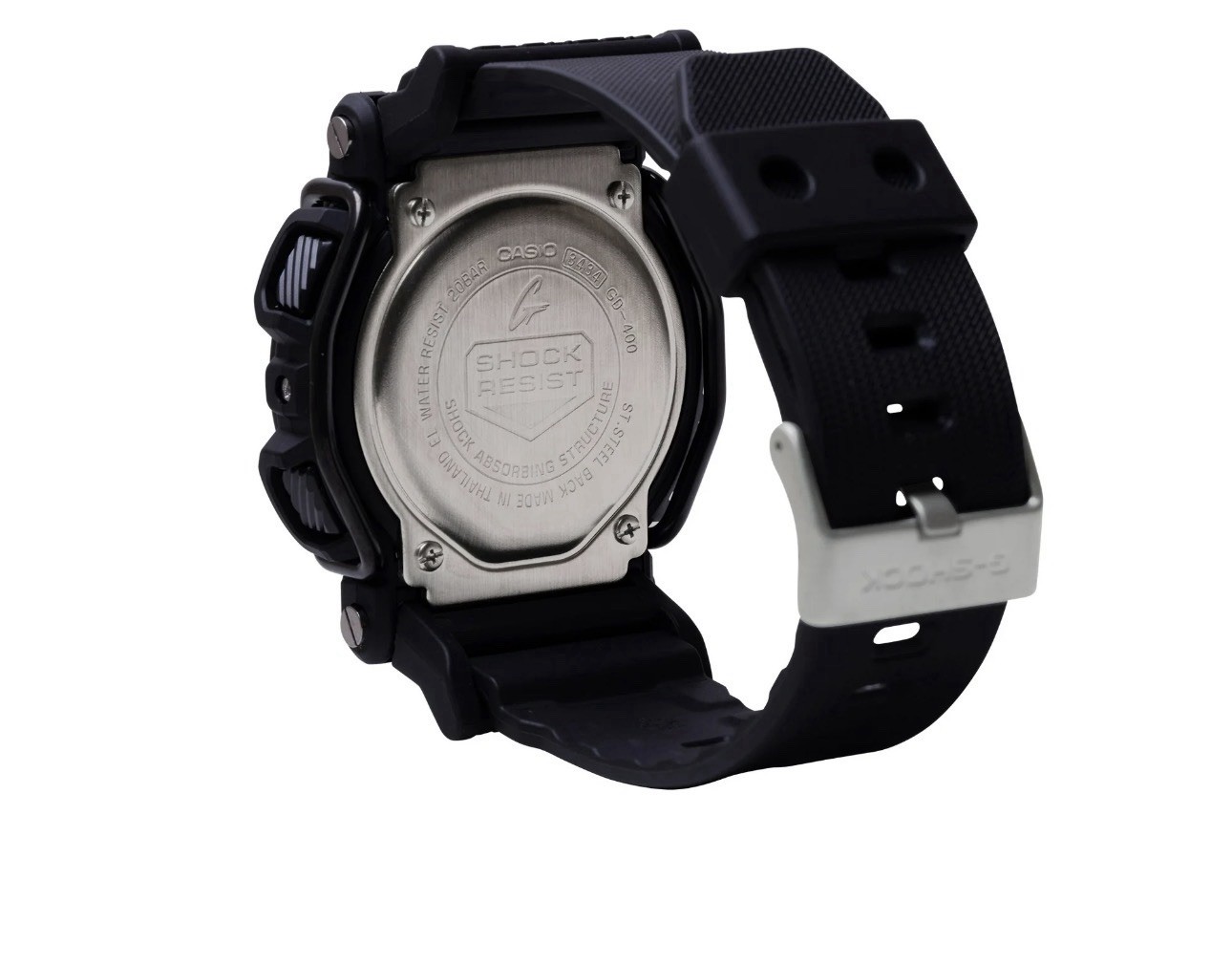 Casio Men’s Watch G-Shock Black and blue Digital Black Resin Strap GD400-1B2