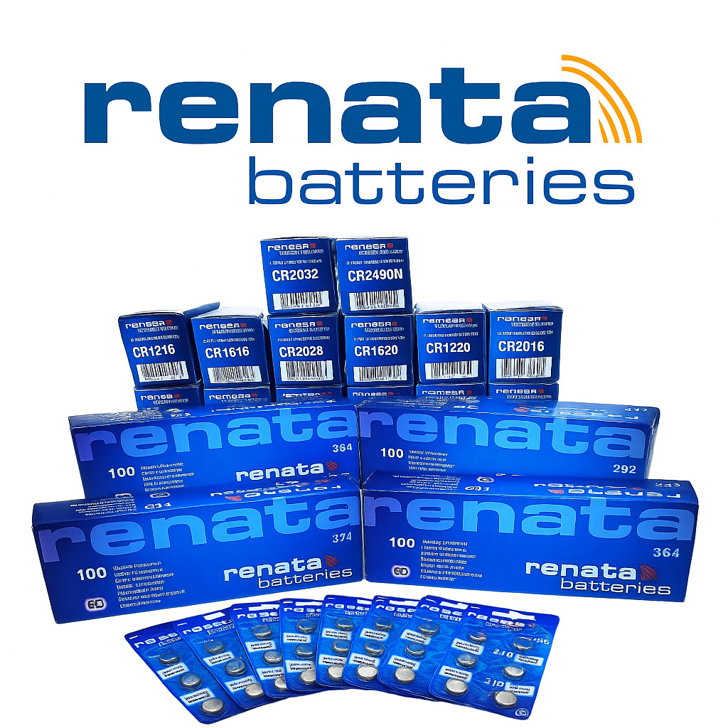 Renata Watch Battery MP 364, 371, 377 1.55V Silver Oxide Swiss Made Bundle Offer