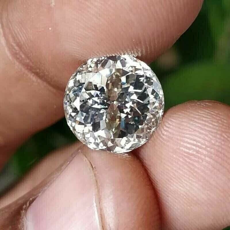 White Diamond 4 CT Portuguese Cut VVS1 D Grade 10.50mm Certified Loose G31