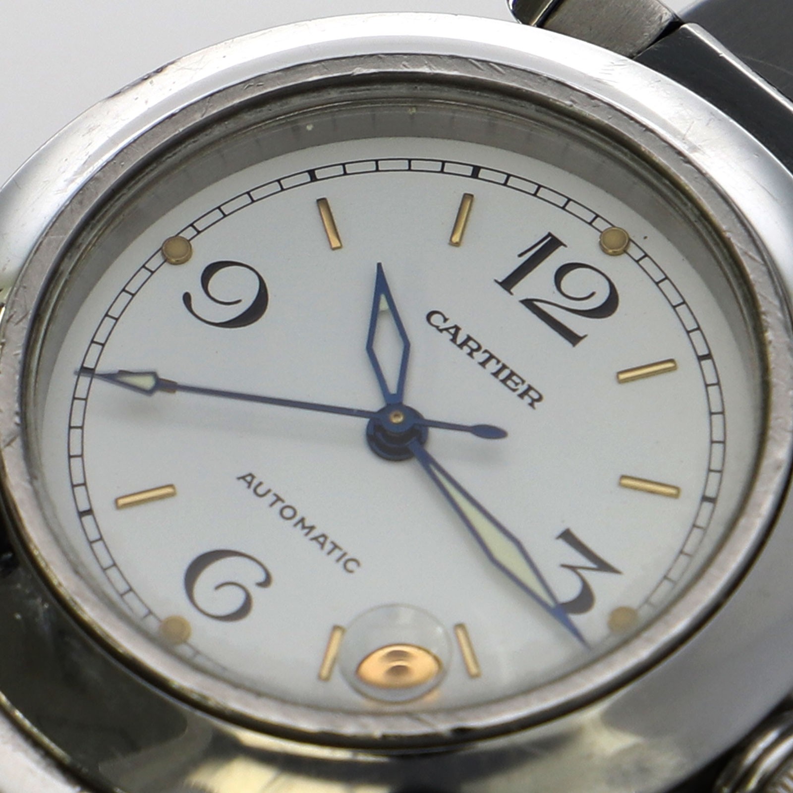 CARTIER W31015M7 Pasha C white Dial Automatic Stainless Steel Unisex