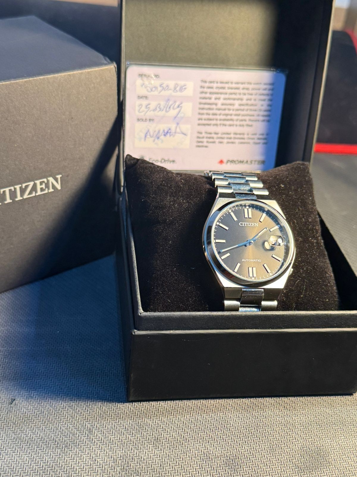 Citizen Tsuyosa NJ0150-81E Automatic Men Watch President Bracelet Warranty 2028