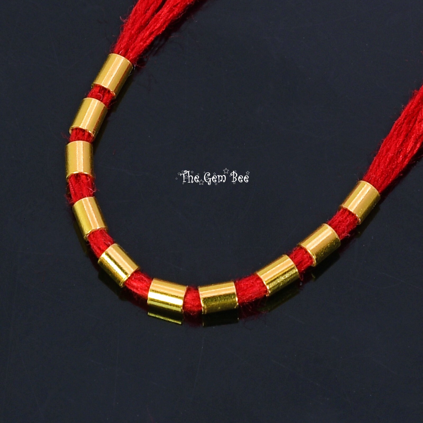 1.5MMx2MM 18k Solid Yellow Gold Crimp Tube Beads (10)
