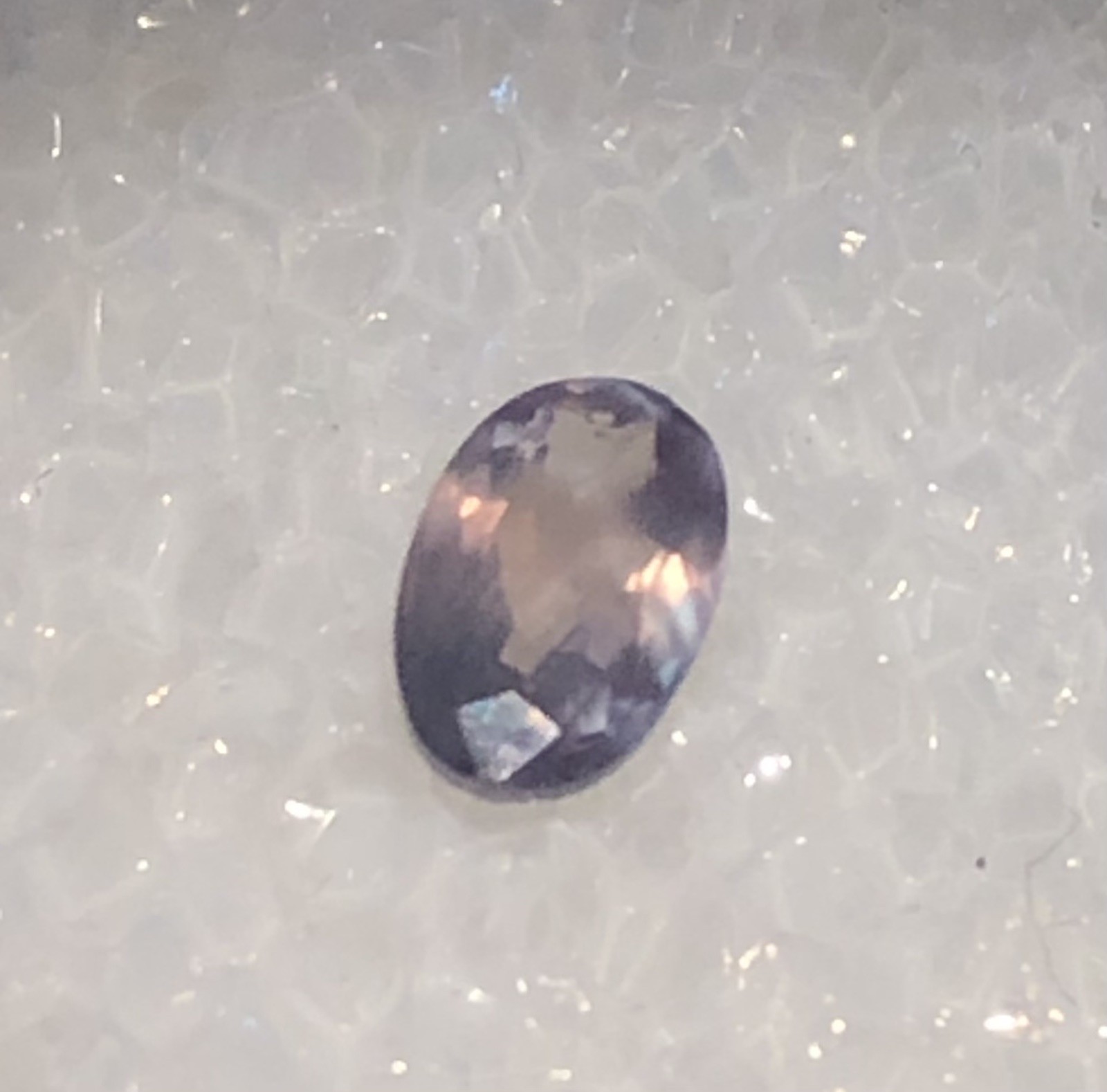 .75ct 6.9 X 4.4mm Natural Alexandrite-India-Great Color Change!