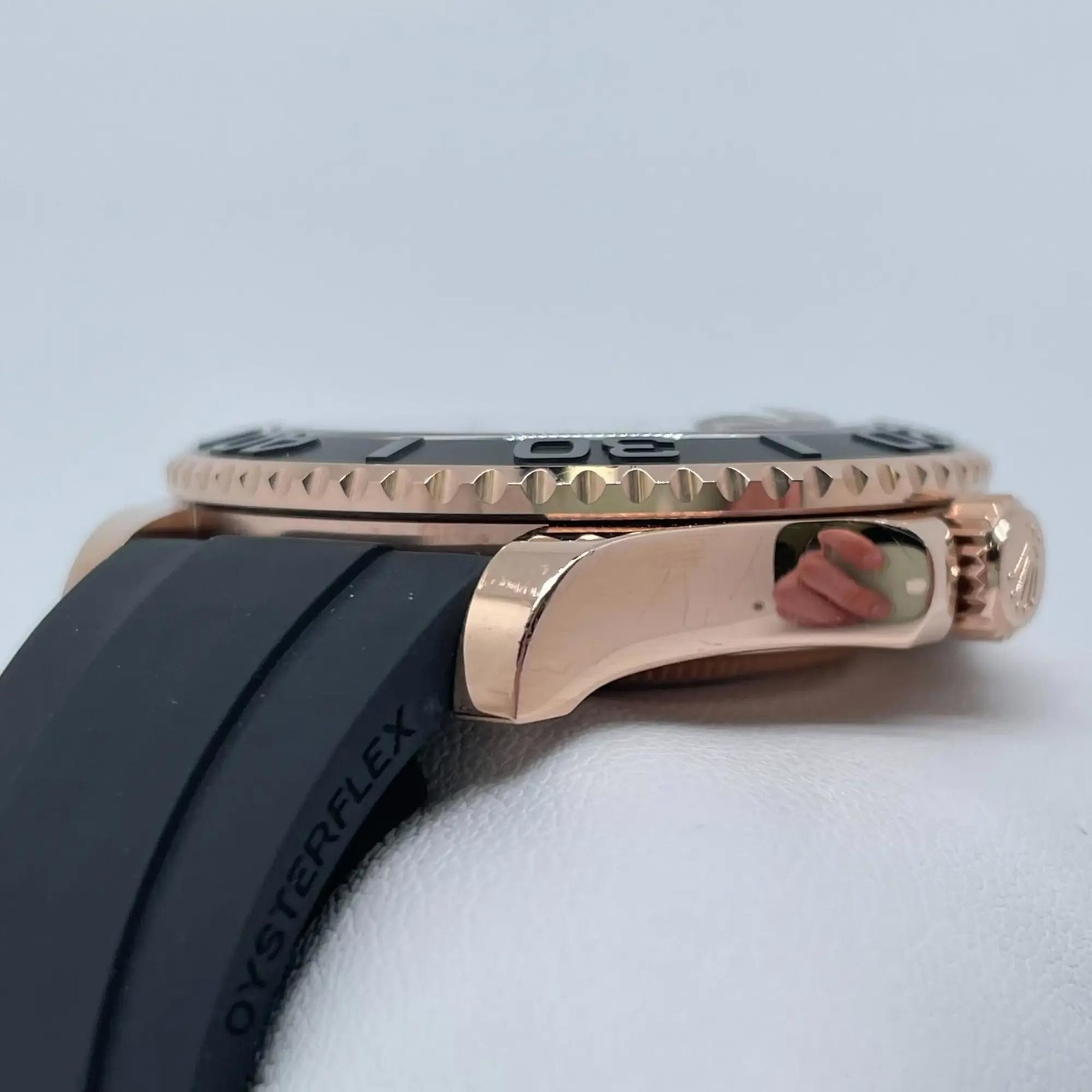 2022 Rolex 268655 Yacht Master 37mm 18K Rose Gold Rubber Automatic Watch