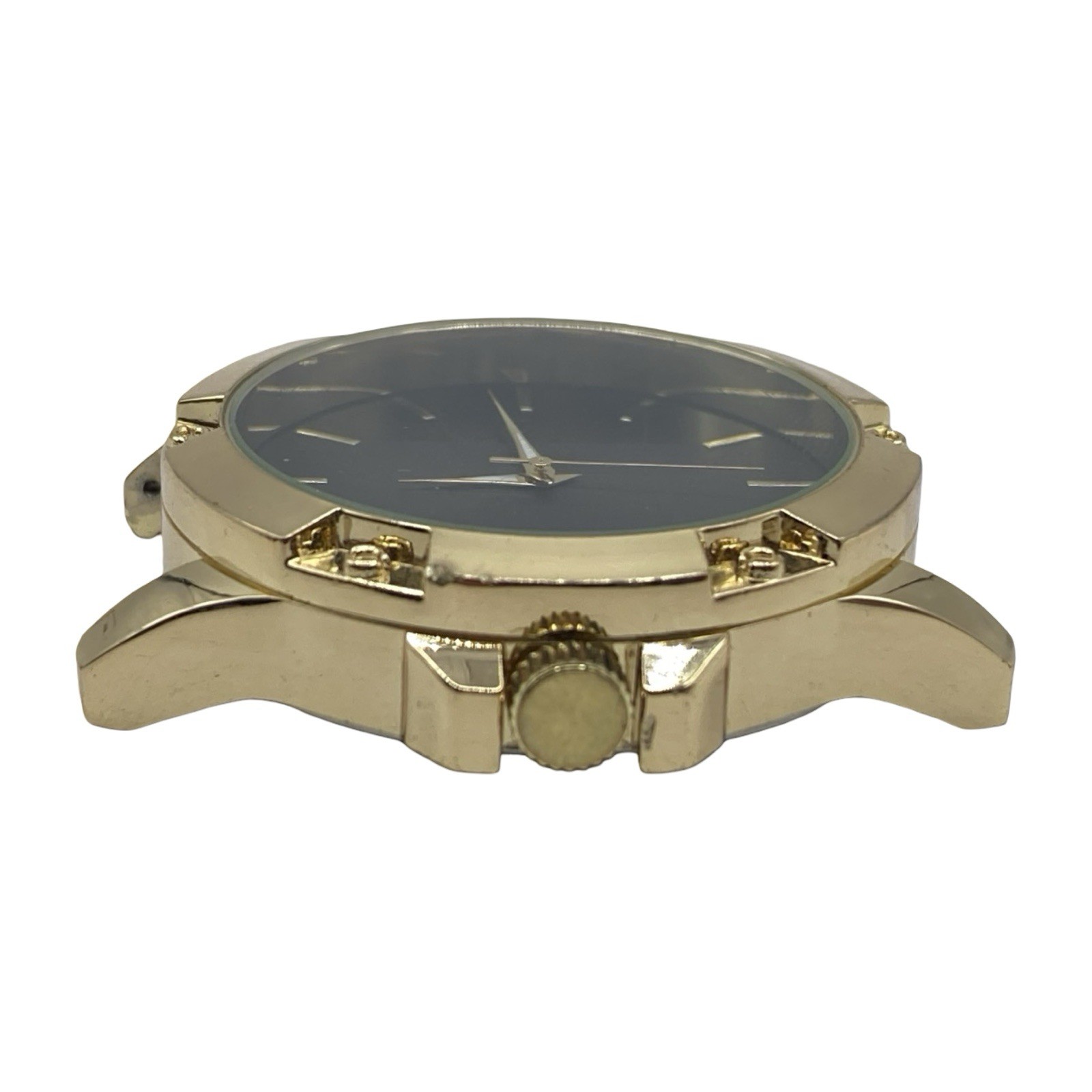 Accutime Watch Corp Men’s Gold Tone Quartz Watch Running
