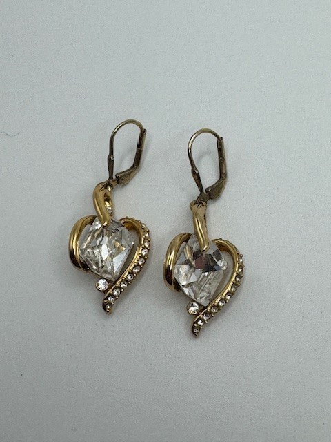 AGI Ladies Sterling Silver 925 Clear CZ Dangle Drop Earrings