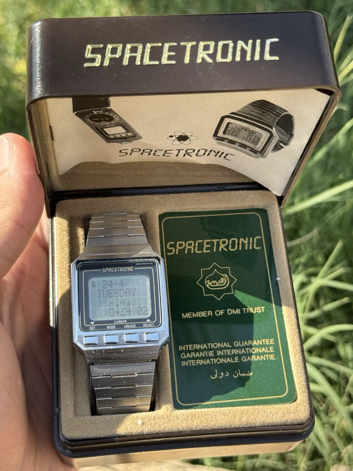 Vintage Seiko Spacetronic W030-0010 Digital Watch Quartz W/Box & Full Set