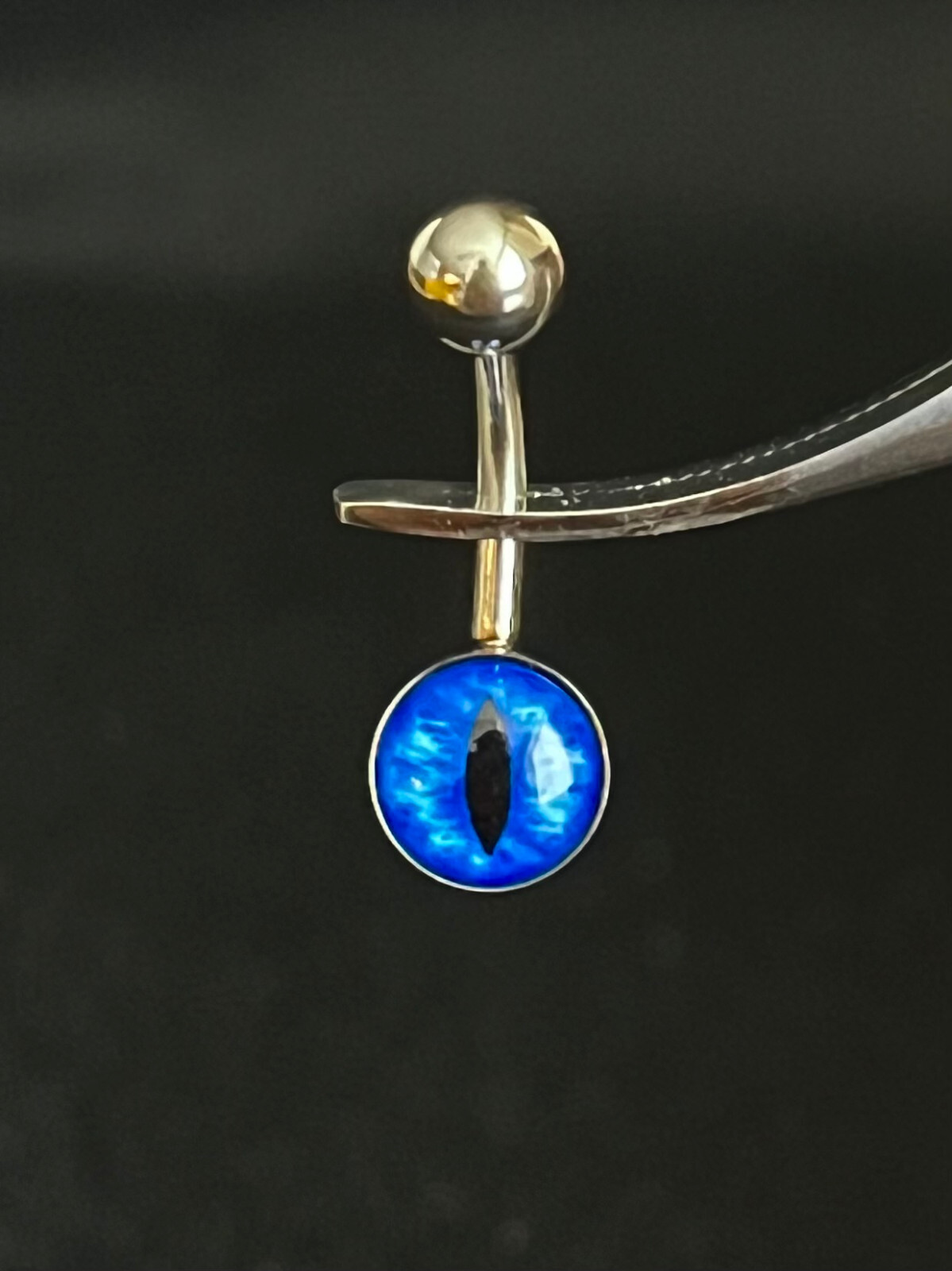 Snake Eye Logo Belly Ring Navel Naval 14g 14 gauge 10mm 3/8″