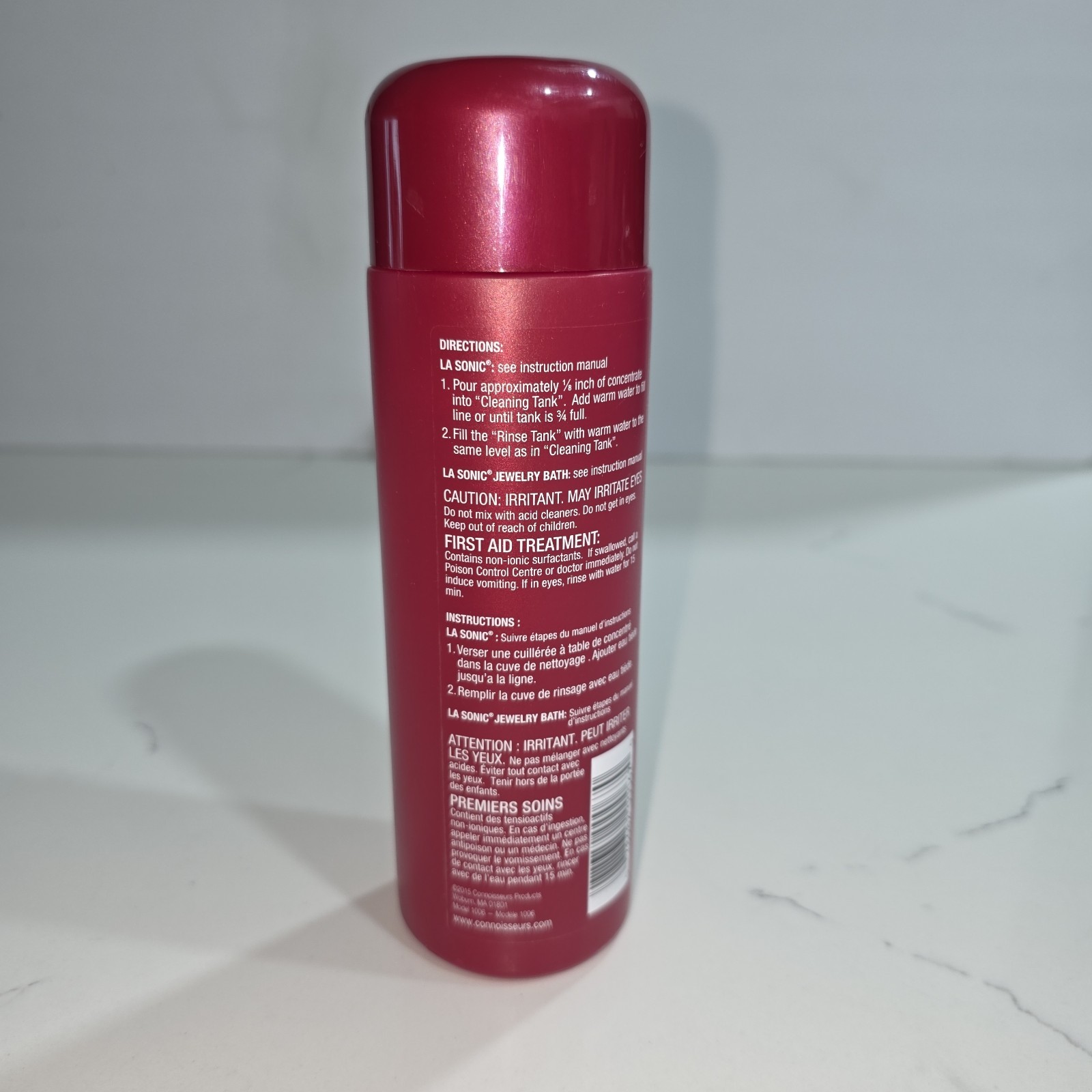 Connoisseurs LA Sonic Jewelry Cleaner Refill Concentrate 8 fl oz Non-Toxic