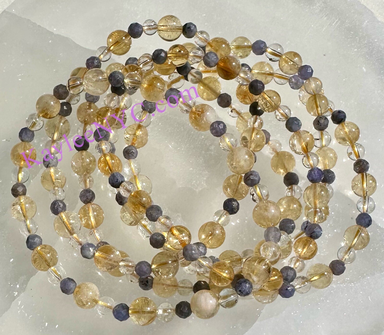 Wholesale Lot 6 Pcs Natural Crystal Sagittarius Zodiac Stretch Bracelet Healing