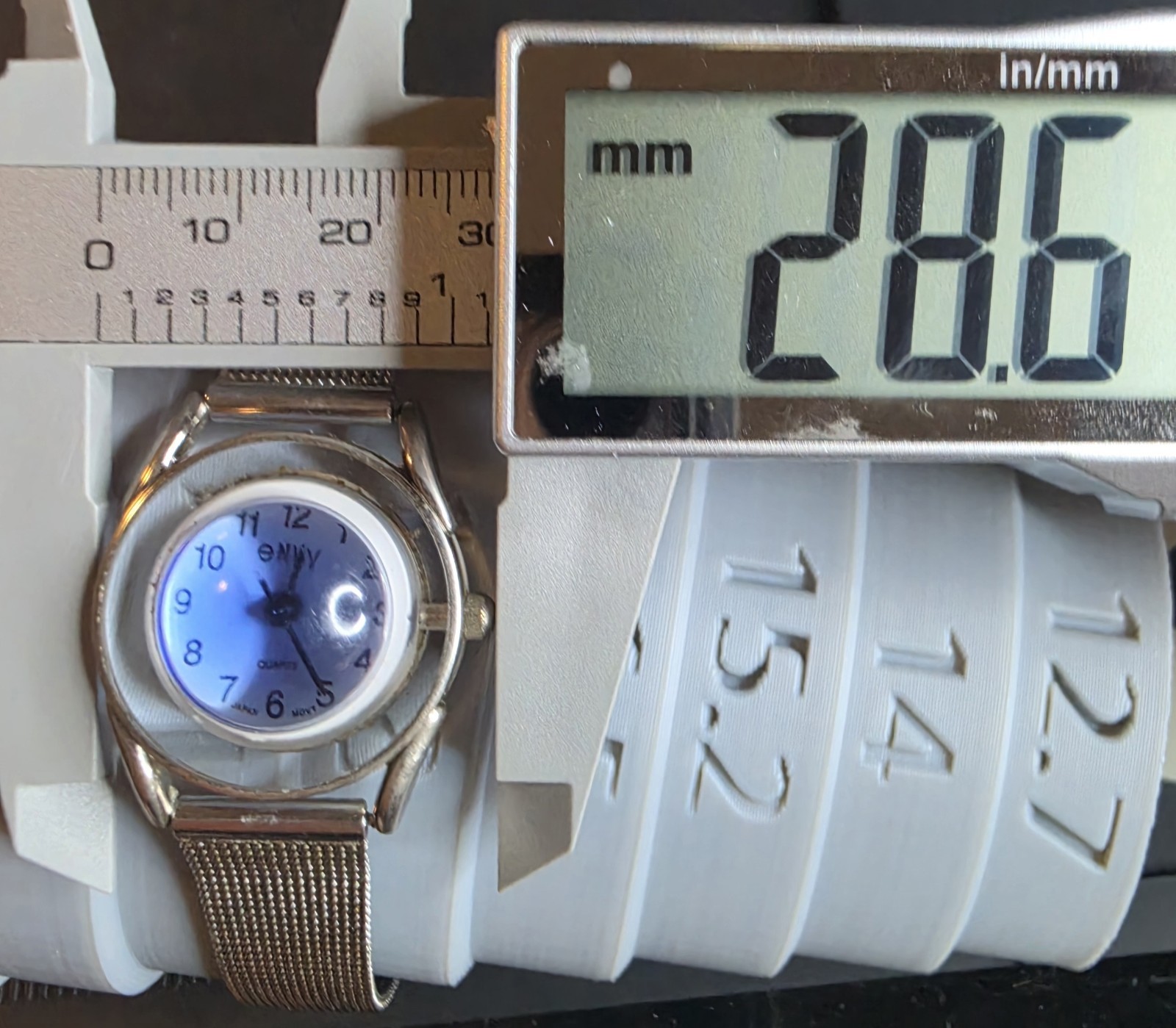 Envy Women’s Quartz Analog Blue Dial Silver Milanese Mesh Band 28.6mm