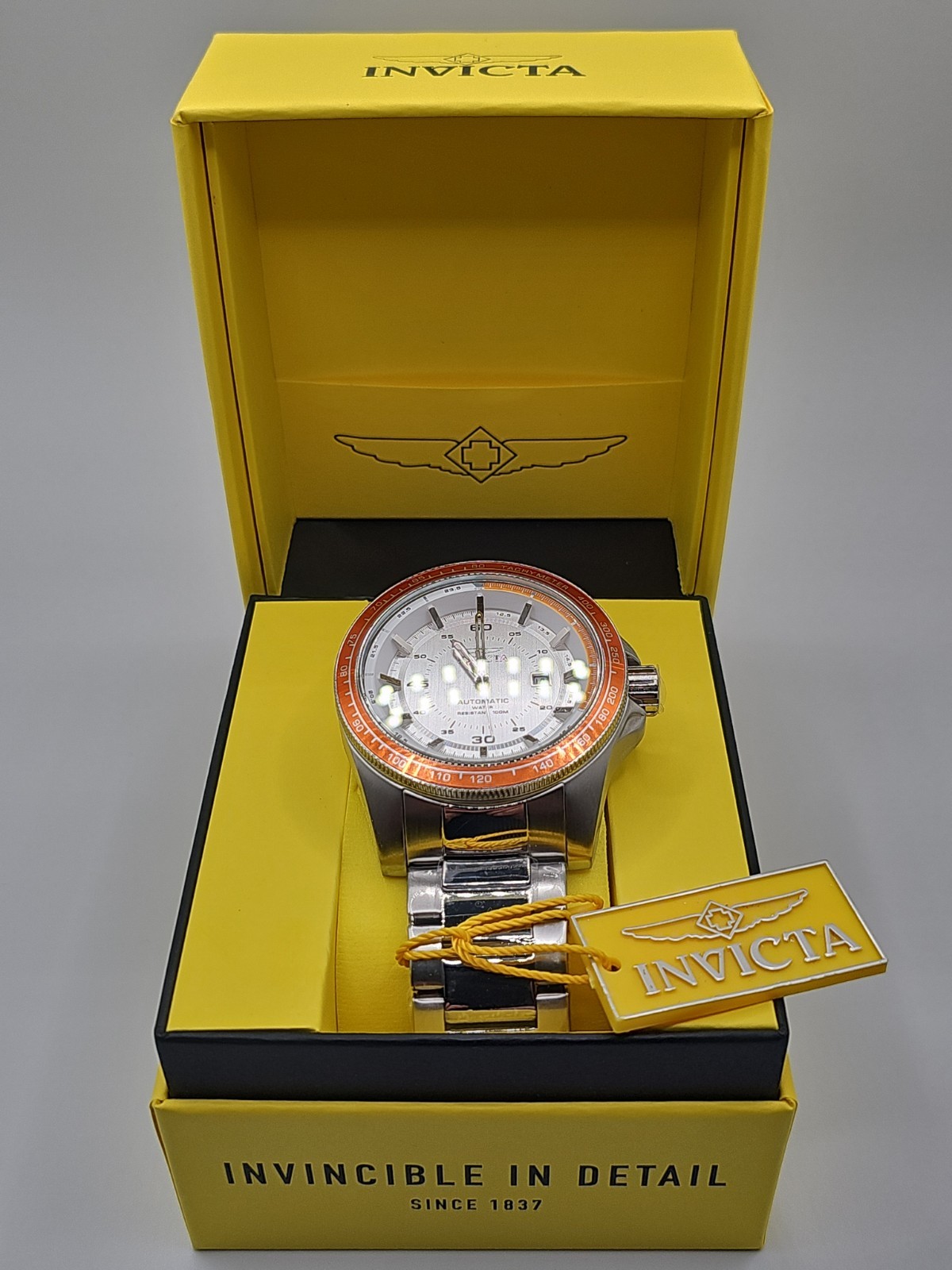 Invicta #48082 Speedway 50mm High Bank Automatic Men’s Watch New With Box