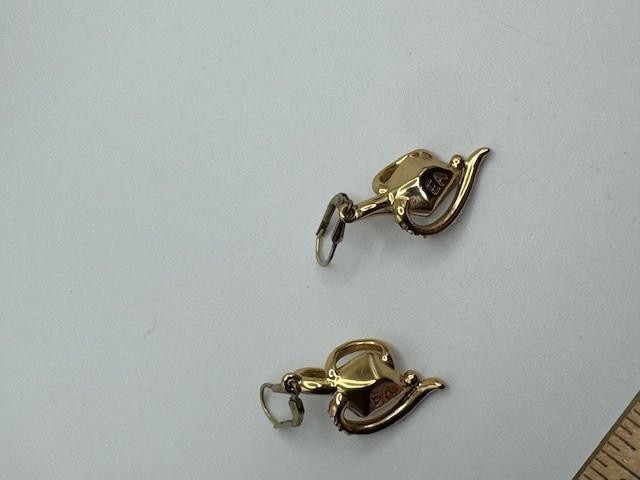 AGI Ladies Sterling Silver 925 Clear CZ Dangle Drop Earrings
