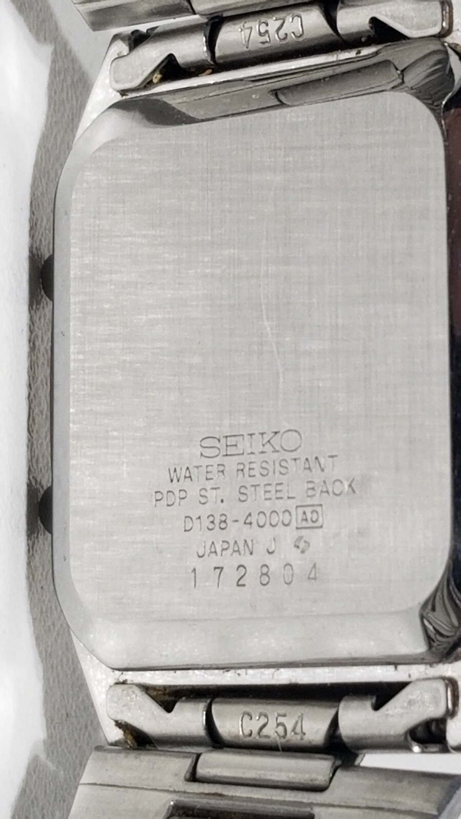 Rare Seiko Running Man D138-4000 Alarm Chronograph Stainless Watch Repair Parts