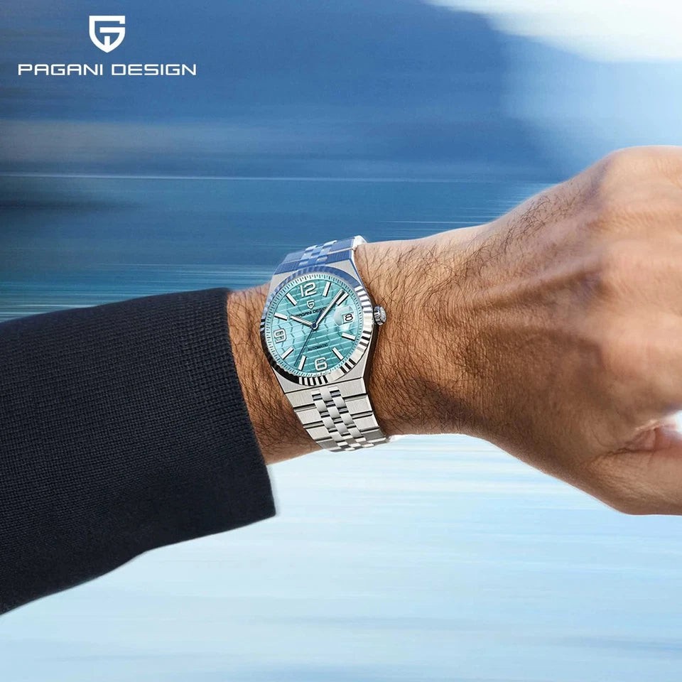 Pagani Design PD-YS027 Sky Blue Stainless Steel Automatic Men’s Watch