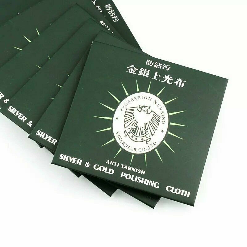 10pcs Silver Polishing Cloth Jewelry Cleaning for Platinum Gold Sterling Silver