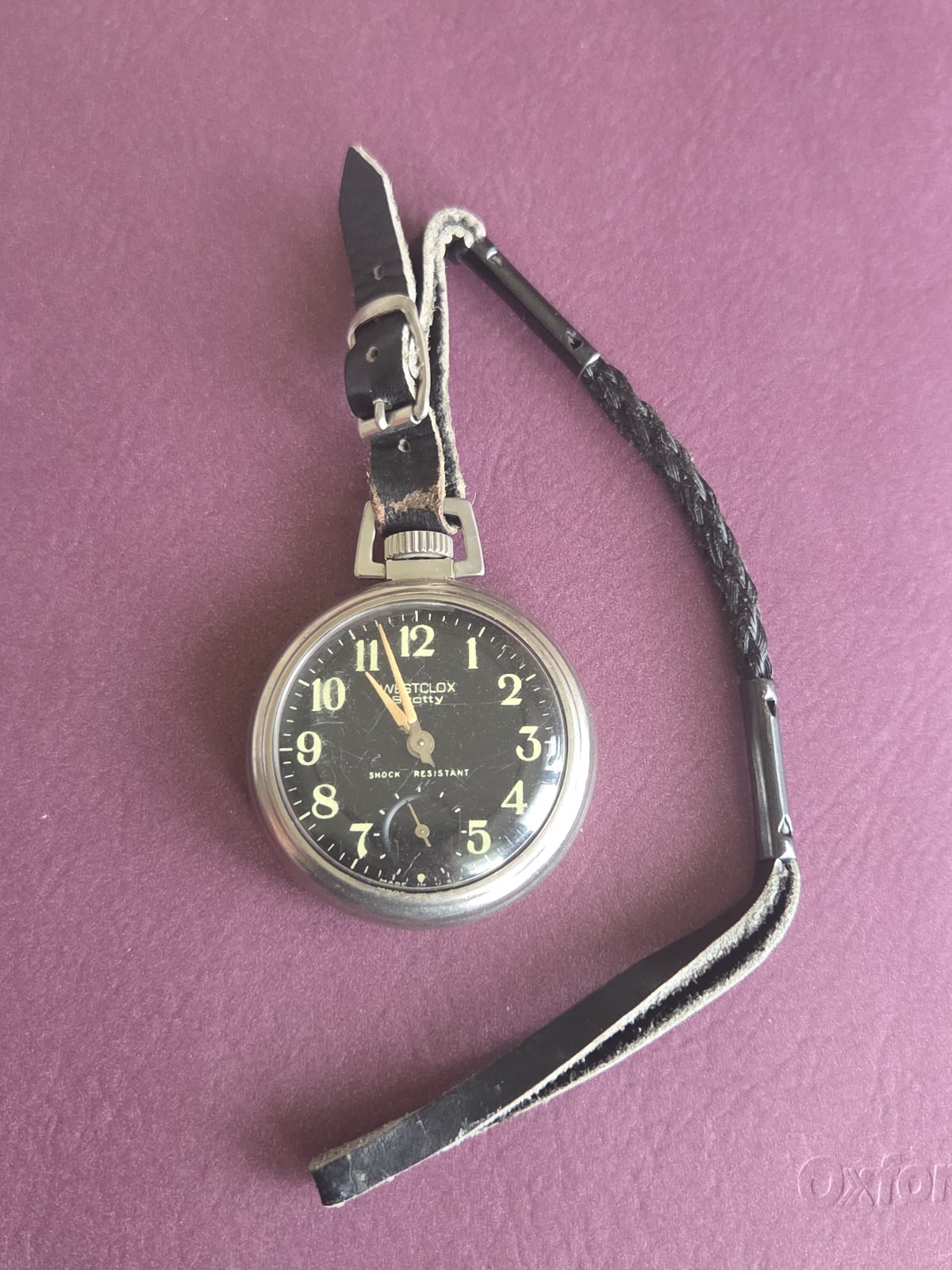 Vintage Westclox Scotty mechanical pocket watch made in the USA.