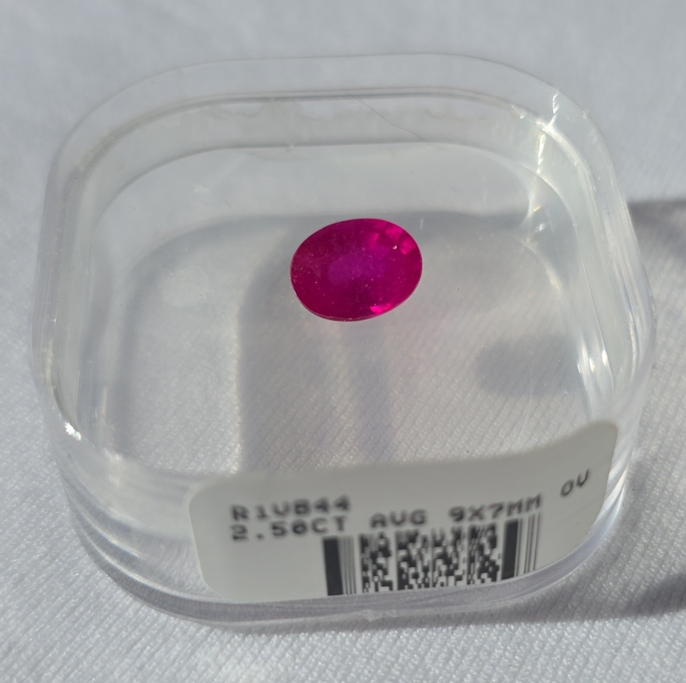 Pink Ruby Oval Cut Faceted Loose Gemstone 2.56CT 9x7mm 1pc
