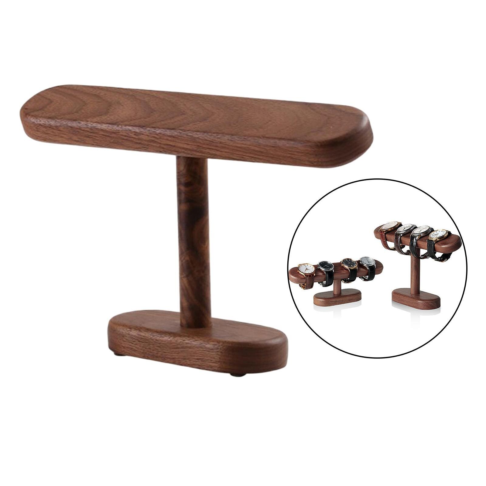 Walnut Wood Display Stand Jewelry Watch Organizer Holder Countertop Small/Large