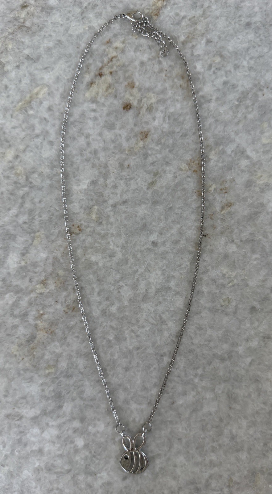 Bee Necklace Silver