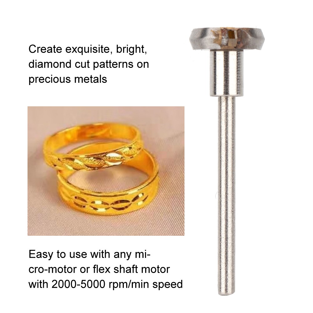 ¸Diamond Cut Flywheel Shank Jewelry Cutting Engraving Making Accessory (150De