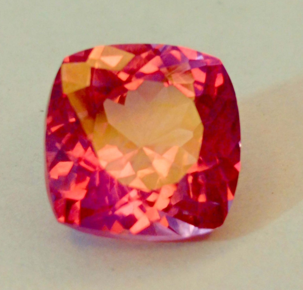 Certified Padparadscha Cushion Cut 7-9 Ct Sapphire Natural Loose Gemstone RK268