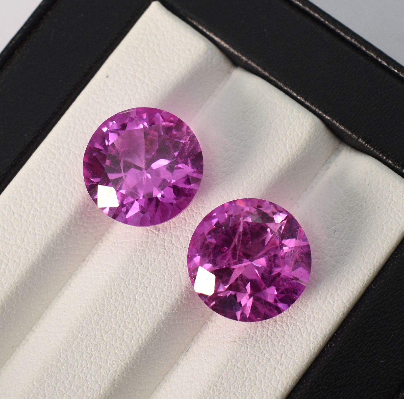 Lab Grown Pink Sapphire With Inclusion Loose Round Shape Gem Stone for Jewelry