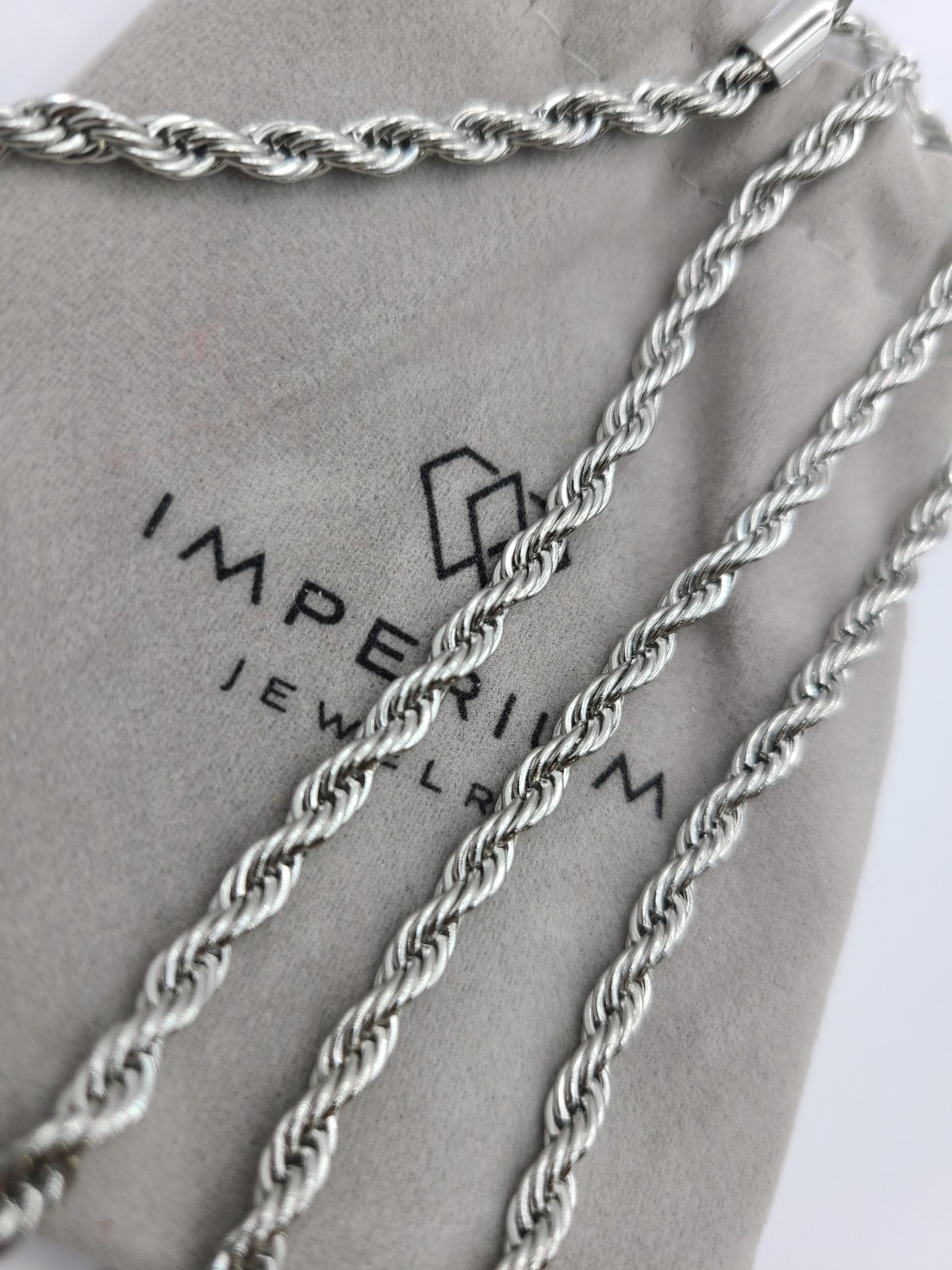 Imperium Rope Chain (Silver) – 4mm – 24″