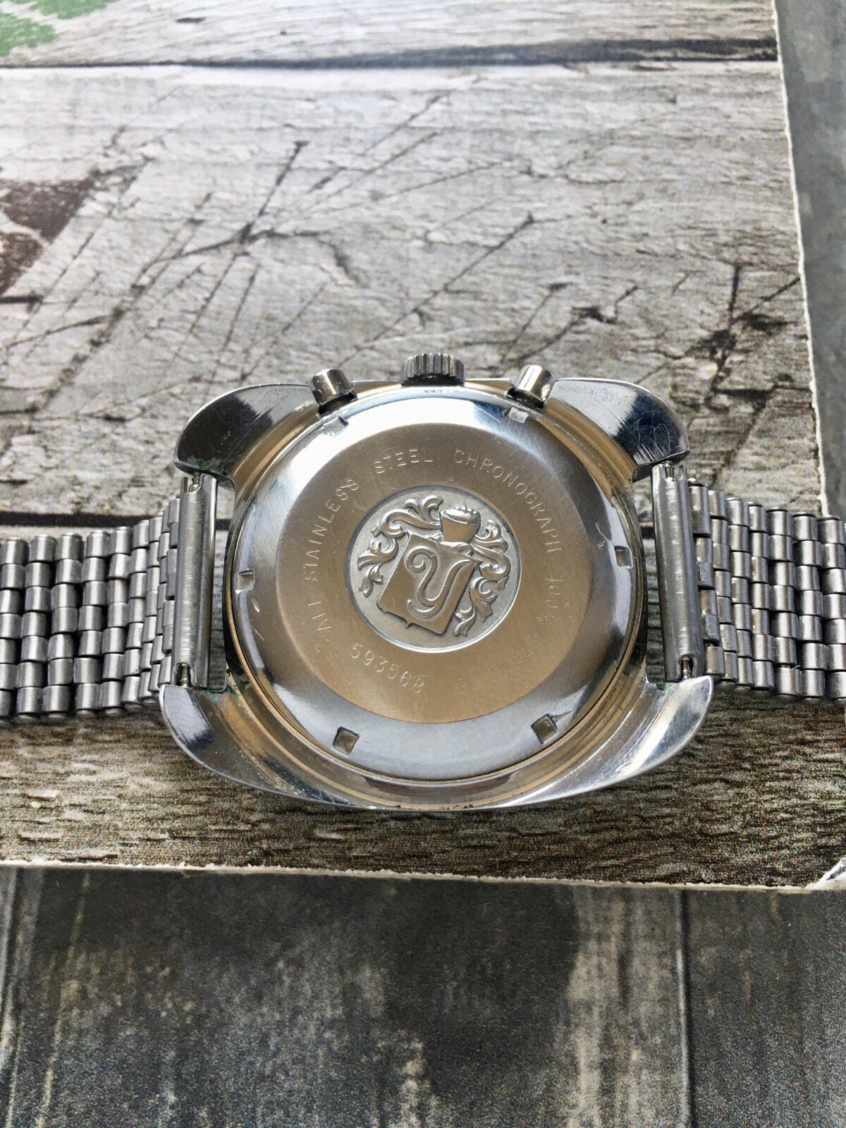 Vintage Rare 1960-70 Yema Flygraf Pilot Chronograph Valjoux 7736 Full Original